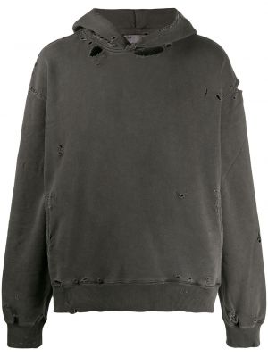 Jersey distressed hoodie C2h4 grau
