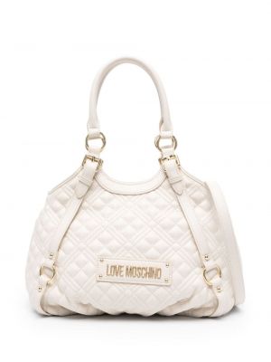 Gesteppte shopper handtasche Love Moschino gold