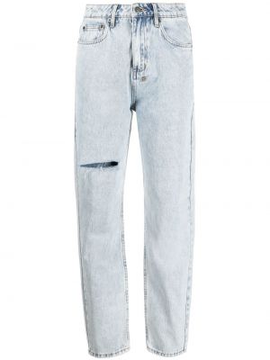 Rippet straight jeans Ksubi blå