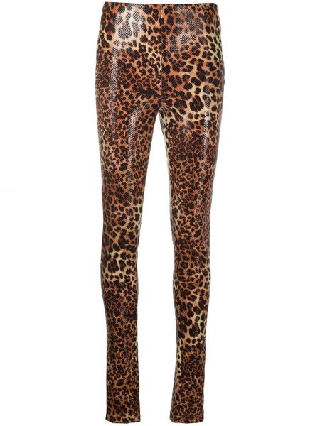 Leggings con estampado leopardo Stand Studio marrón