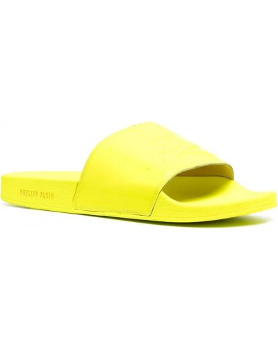 Sandalias con bordado Philipp Plein amarillo