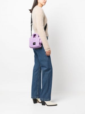Shopper kabelka Marc Jacobs fialová