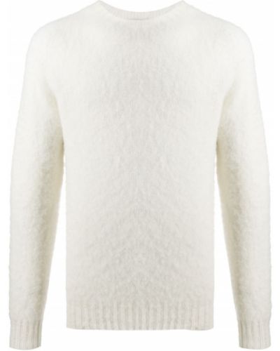 Пуловер с кръгло деколте Mackintosh бяло