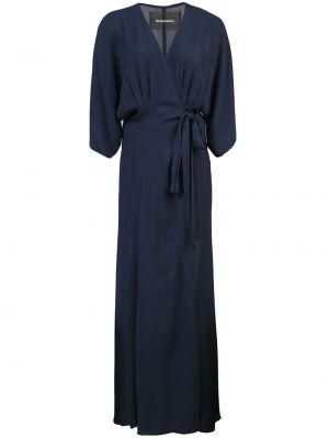Βραδινό φόρεμα ντραπέ Reformation μπλε
