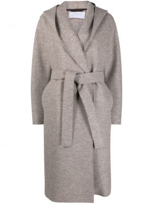 Veltinio paltas Harris Wharf London pilka