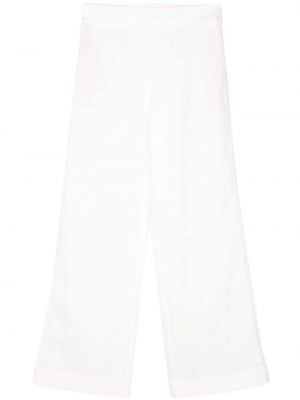Ravne hlače Ermanno Scervino bela