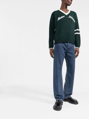 Vilnas džemperis ar izšuvumiem ar v veida izgriezumu Valentino Garavani