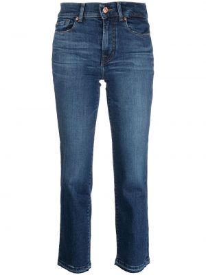 Slank stretch jeans 7 For All Mankind blå