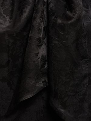 Vestito in tessuto jacquard Versace nero