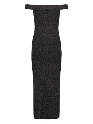 Pletené šaty Totême černé