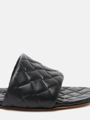 Stepētas dabīgās ādas kurpes Bottega Veneta melns