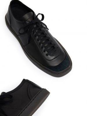 Sneakersy sznurowane koronkowe Lemaire czarne