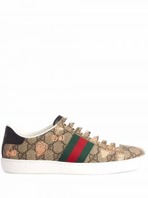 Sneakersy Gucci Ace - Beżowy