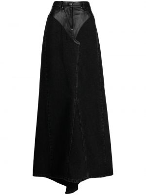 Džínsová sukňa Pushbutton čierna