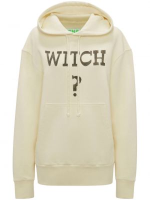 Hoodie con stampa Jw Anderson bianco