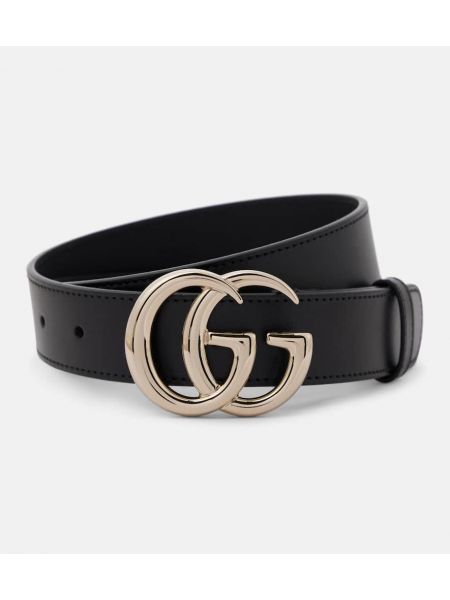 Läder bälte Gucci svart