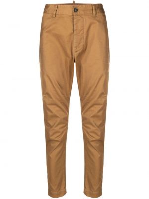 Chinos nohavice Dsquared2 hnedá