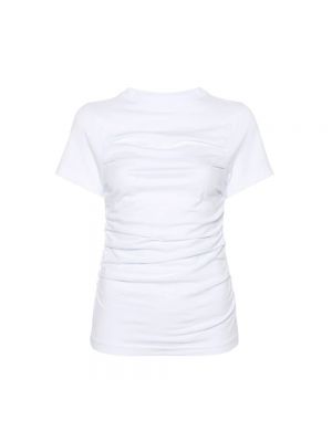 Biała koszulka z okrągłym dekoltem Axel Arigato