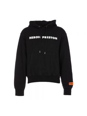 Bluza z kapturem z nadrukiem Heron Preston czarna