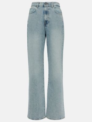 Kõrge vöökohaga sirged teksapüksid 7 For All Mankind sinine