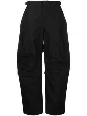 Памучни карго панталони Wardrobe.nyc черно