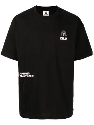 Trykt t-skjorte Aape By *a Bathing Ape® svart