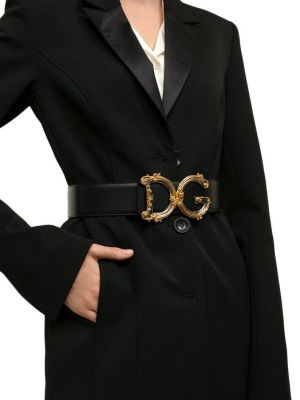 Кожаный ремень Dolce & Gabbana черный