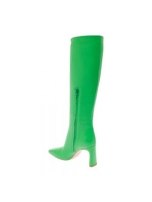 Botas de agua de cuero de tacón alto Liu Jo verde