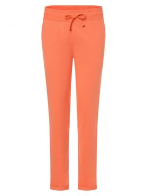 Spodnie sportowe bawełniane Marie Lund pomarańczowe