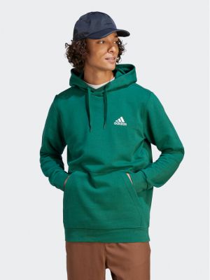 Fleece αθλητική μπλούζα Adidas Sportswear πράσινο