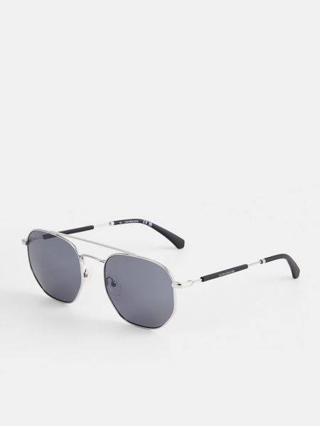 Okulary przeciwsłoneczne Calvin Klein Jeans srebrne