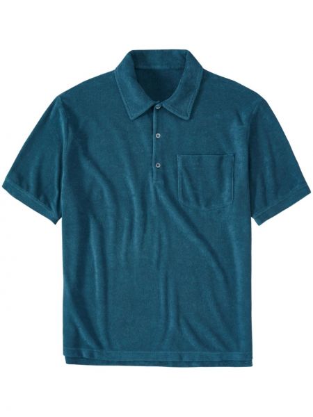 Поло тениска бродирана Closed синьо