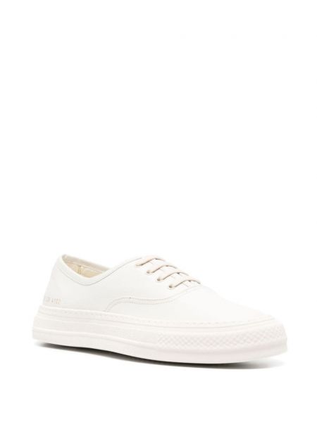 Leder sneaker mit print Common Projects weiß