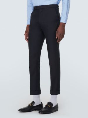 Pantaloni chino slim fit Gucci blu