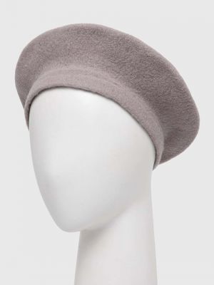 Vlněný baret Sisley šedý