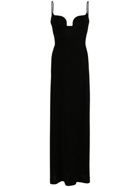 Φόρεμα με τιράντες Galvan London μαύρο