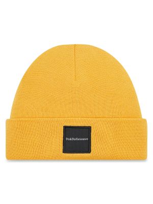Żółta czapka Peak Performance
