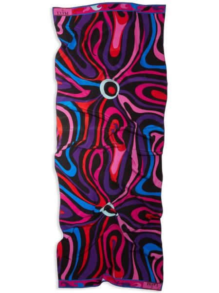 Foulard en soie Pucci noir