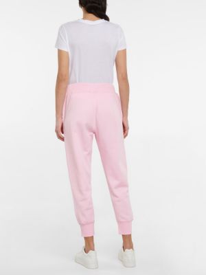 Fleecové teplákové nohavice Polo Ralph Lauren ružová