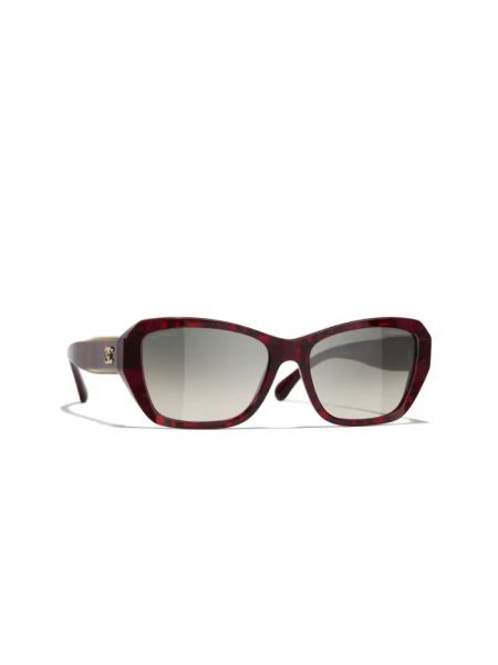 Okulary przeciwsłoneczne Chanel czerwone