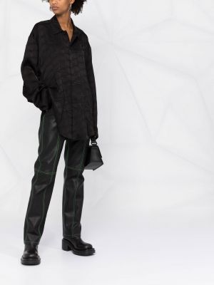 Jacquard hemd Balenciaga schwarz