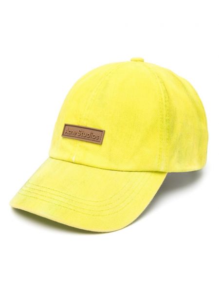 Obnosená čiapka Acne Studios žltá