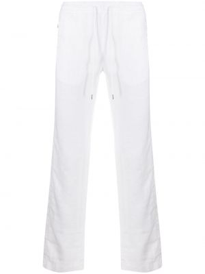 Pantalones rectos ajustados Karl Lagerfeld blanco