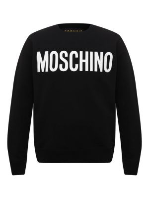 Хлопковый свитшот Moschino черный
