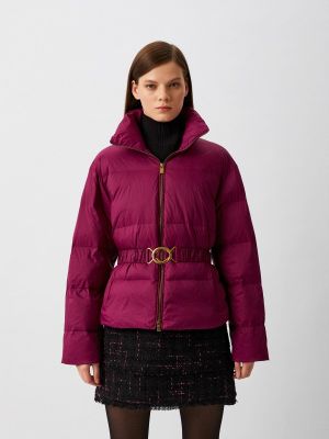 Утепленная демисезонная куртка Pinko фиолетовая