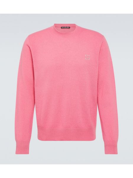 Вълнен пуловер Acne Studios розово