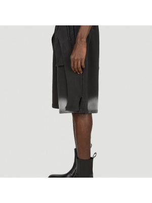 Pantalones cortos de algodón Diesel negro