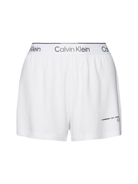 Μαγιό παραλίας Calvin Klein Swimwear λευκό
