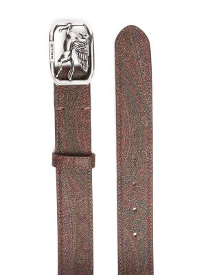 Cinturón de cachemir con estampado de cachemira Etro marrón