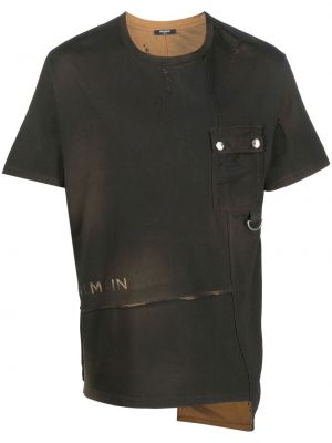 T-shirt à imprimé asymétrique Balmain